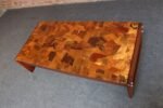 Brazilian Modern Rosewood and Copper Mosaic Coffee Table by Percival Lafer - Image 20