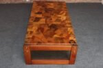 Brazilian Modern Rosewood and Copper Mosaic Coffee Table by Percival Lafer - Image 21