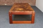 Brazilian Modern Rosewood and Copper Mosaic Coffee Table by Percival Lafer - Image 4