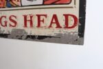 Early 20th Century Double-Sided "Kings Head" Hand Painted Metal English Pub Sign - Image 47
