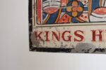 Early 20th Century Double-Sided "Kings Head" Hand Painted Metal English Pub Sign - Image 46