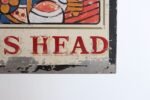 Early 20th Century Double-Sided "Kings Head" Hand Painted Metal English Pub Sign - Image 37