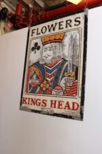 Early 20th Century Double-Sided "Kings Head" Hand Painted Metal English Pub Sign - Image 6