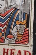 Early 20th Century Double-Sided "Kings Head" Hand Painted Metal English Pub Sign - Image 16