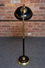 Vintage Brass, Chrome and Painted Metal Adjustable Floor Lamp with Pivoting Arm - Image 6