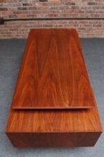 Mid Century Floating Top Walnut Desk by Milo Baughman for Glenn of California - Image 17