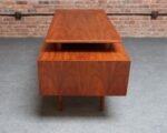 Mid Century Floating Top Walnut Desk by Milo Baughman for Glenn of California - Image 9