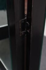 Vintage Three Panel Ebonized Shutter Form Mirrored Room Divider or Screen - Image 30