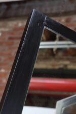 Vintage Three Panel Ebonized Shutter Form Mirrored Room Divider or Screen - Image 29