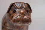 Vintage Leather Bulldog Footstool by Dimitri Omersa for Abercrombie and Fitch - Image 10