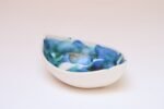 Petite Mid-Century Modern Canoe-Form Ceramic Bowl With Abstract Pattern by Andersen Design - Image 7