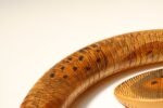 Long Folk Art Articulated Flexible Carved and Hand-Painted Snake Sculpture - Image 20