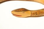 Long Folk Art Articulated Flexible Carved and Hand-Painted Snake Sculpture - Image 25