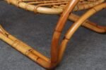 Vintage Italian Bamboo and Wicker Sculptural Lounge Chair - Without Cushions - Image 27