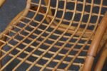 Vintage Italian Bamboo and Wicker Sculptural Lounge Chair - Without Cushions - Image 21