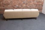 Danish Modern Four Seat Long Sofa in Teak and Two-Tone Bouclé - Image 9