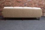 Danish Modern Four Seat Long Sofa in Teak and Two-Tone Bouclé - Image 11
