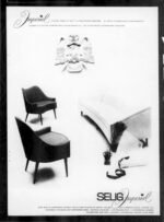 Danish Modern Curved Sofa in Teak and Two-Tone Bouclé by Selig - Image 23