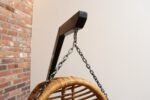 Vintage Bamboo and Rattan Hanging Parrot Chair with Cantilever Steel Frame - Image 26
