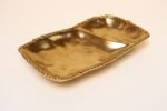 Vintage Gold Toned Porcelain Divided Serving Platter - Image 6