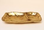 Vintage Gold Toned Porcelain Divided Serving Platter - Image 5