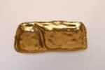 Vintage Gold Toned Porcelain Divided Serving Platter - Image 3