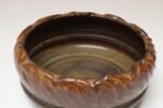 Vintage Matte Maroon Glazed Ceramic Planter Bowl by Deanna Nichols - Image 10