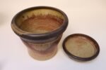 Large Vintage Studio Pottery Ombré Planter and Draining Saucer by Deanna Nichols - Image 2