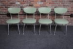 Set of Four Mid-Century Aluminum "Gazelle" Dining Chairs by Shelby Williams - Image 2