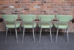 Set of Four Mid-Century Aluminum "Gazelle" Dining Chairs by Shelby Williams - Image 9