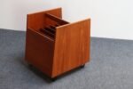 Norwegian Modern Magazine Rack on Casters by Rolf Hesland for Bruksbo in Teak - Image 2
