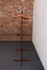 Pair of Modernist Chrome and Walnut Coat and Hat Trees / Racks by Vogel Peterson - Image 12