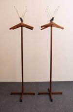 Pair of Modernist Chrome and Walnut Coat and Hat Trees / Racks by Vogel Peterson - Image 7