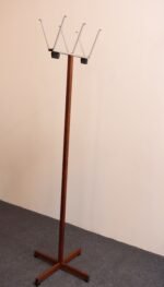 Pair of Modernist Chrome and Walnut Coat and Hat Trees / Racks by Vogel Peterson - Image 10