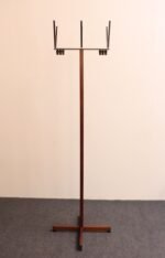 Pair of Modernist Chrome and Walnut Coat and Hat Trees / Racks by Vogel Peterson - Image 8