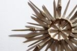 Vintage Brutalist Mixed Metal Horseshoe Nail Starburst Wall Sculpture Ornament - Image 13