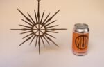 Vintage Brutalist Mixed Metal Horseshoe Nail Starburst Wall Sculpture Ornament - Image 5