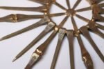 Vintage Brutalist Mixed Metal Horseshoe Nail Starburst Wall Sculpture Ornament - Image 6