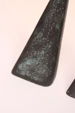 Pair of Vintage Abstract Female Figural Sculptures Bookends in Bronze - Image 18