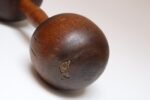 Pair of Vintage Primitive Oversized Carved Wooden Hand Weights/Dumbbells - Image 12