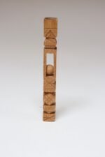 Vintage Folk Art Hand-Carved "Ball in Cage" Geometric Whimsy Sculpture - Image 2