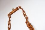 Vintage Folk Art Hand-Carved Dual Ball in Cage Whimsy Chain - Image 13