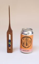 Folk Art Hand-Carved Whimsy "Ball in Cage" Letter Opener with Glass Marbles - Image 8