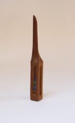 Folk Art Hand-Carved Whimsy "Ball in Cage" Letter Opener with Glass Marbles - Image 3