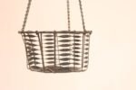 Antique American Primitive Hanging Wire Egg Basket / Planter - Image 8