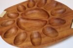 Vintage Taverneau and Rattan Deviled Egg Tray by Arthur Umanoff for Pantalcraft - Image 14