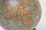 Art Deco Hammonds Six Inch Terrestrial World Globe on Verdigris Cast Metal Base - Image 12