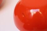 Set of Five Finnish Modern Red Enamel Nesting Bowls by Kaj Franck for Finel - Image 23