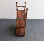 Diminutive Antique Aesthestic Movement Bamboo Three Tier Shelf Etagere Bookcase - Image 6