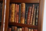 Vintage Italian Trompe L'oeil Leather Book Library Folding Screen by Sarreid - Image 50